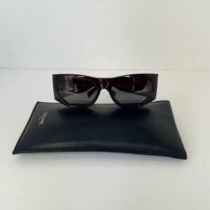Celine Wrap-Around Sunglasses - Tortoise